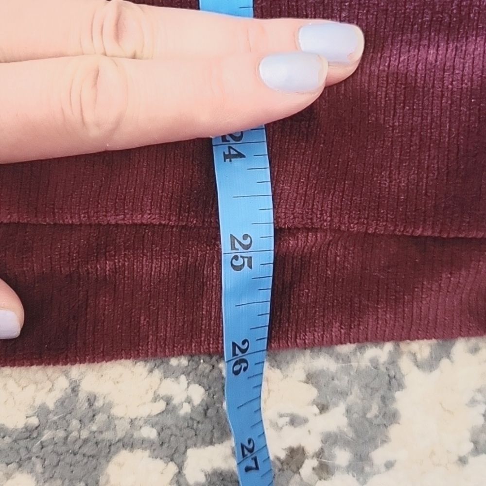 NWOT MARKS&SPENCER Velvet Burgundy Hoodie US 18 - Picture 7 of 7